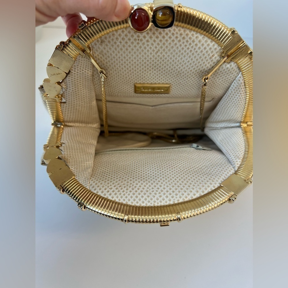 Judith Leiber Vintage Lizard Skin Bag. Good Condition. - Picture 15 of 16